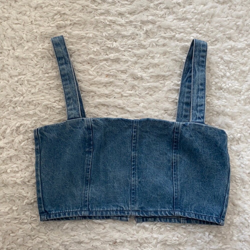 WEWOREWHAT DENIM TOP